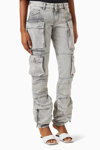 Essie Cargo Jeans in Denim