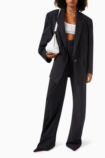 Glen Oversized Blazer in Gabardine