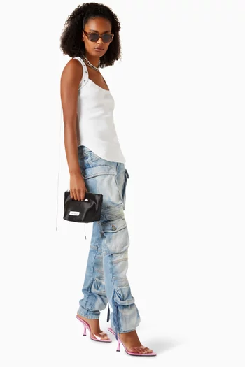 Essie Cargo Jeans in Denim