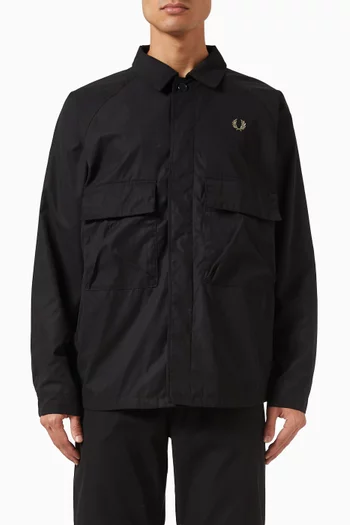 Utility Overshirt in Cotton-blend