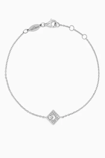Eclat Diamond Bracelet in 18kt White Gold