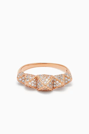 Korlove Diamond Ring in 18kt Rose Gold