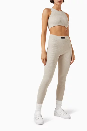 Sports Crop Tank Top in Cotton-blend