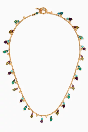 قلادة رقبة تانجرين مرصعة بلؤلؤ