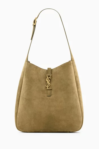 Large Le 5 À 7 Soft Hobo Bag in Suede