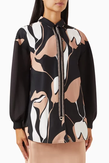 Abstract-print Top in Modal-blend