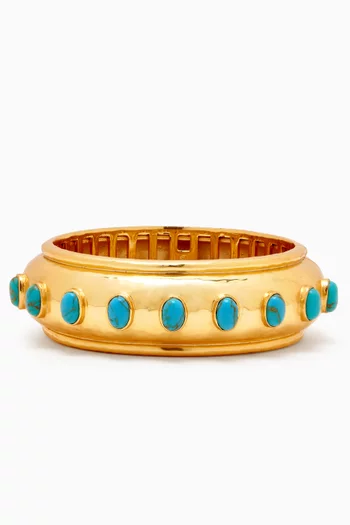 Ava Bangle in 24kt Gold-plated Brass