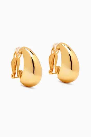 Dulche Hoop Earrings in 24kt Gold-plated Brass