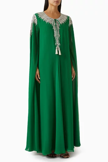 Crystal-embellished Cape Kaftan