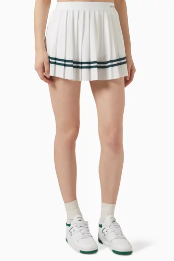 Classic Logo Pleated Mini Skirt