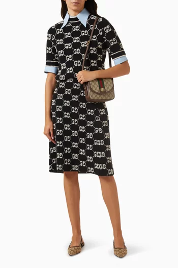Mini Ophidia GG Shoulder Bag in Canvas