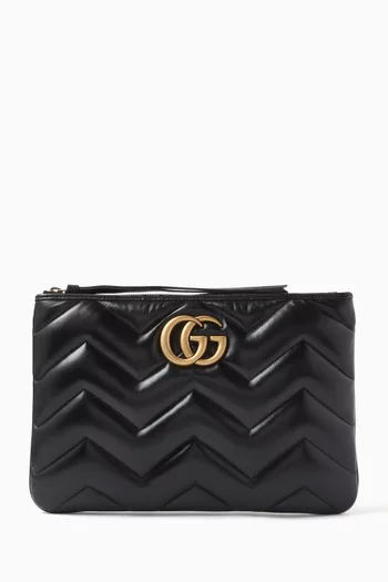 GG Marmont Clutch in Matelassé Leather