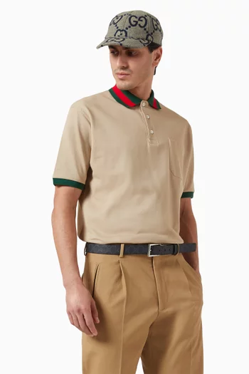 Reversible Belt in GG Supreme Canvas & Calf Leather