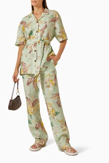 Matchmaker Straight Leg Pants in Linen
