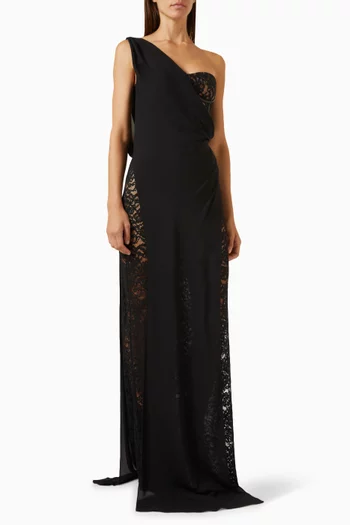 Sophia One-shoulder Gown in Lace