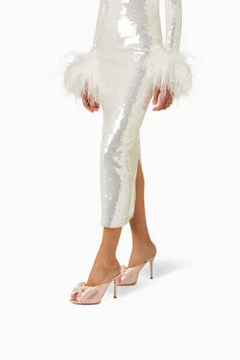 Vesper 100 Mule Sandals in Satin