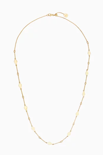 Mosaic Diamond Sautoir Necklace in 18kt Gold