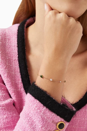 Fireworks Fiesta Precious Gemstone Bracelet in 18kt Rose Gold