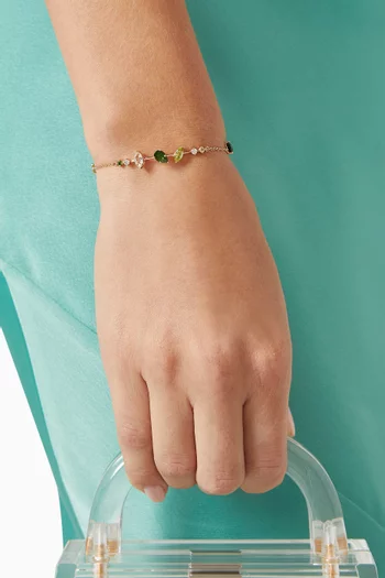 Fireworks Fiesta Precious Gemstone Bracelet in 18kt Rose Gold