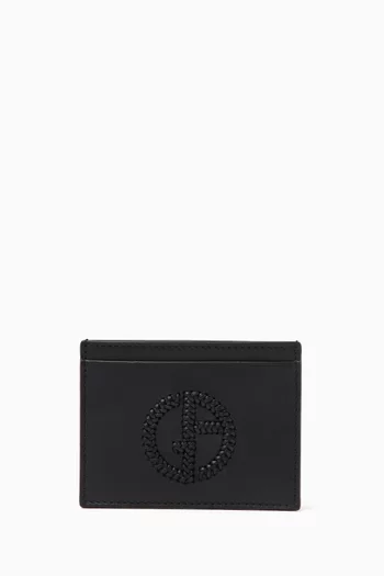 Logo Card Holder in Nappa Leather