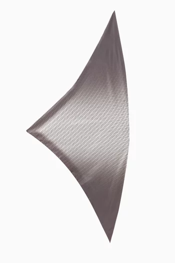 Geometric-print Scarf in Silk