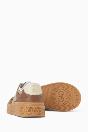 Toddler Platform Sneakers in Leather