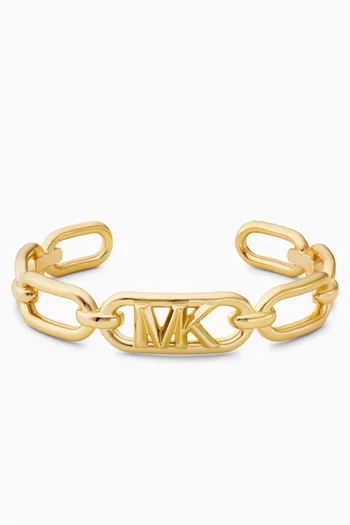 Chain Link Cuff in 14kt Gold-plated Brass