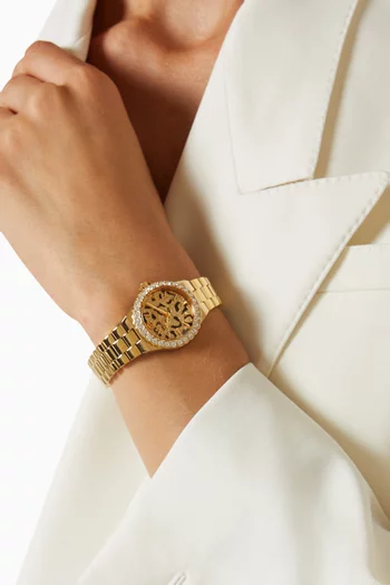 Lennox Animal Pavé Quartz Watch, 30mm