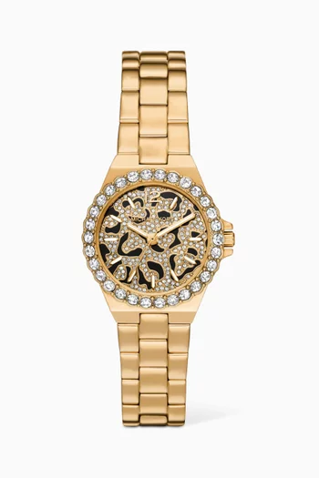 Lennox Animal Pavé Quartz Watch, 30mm