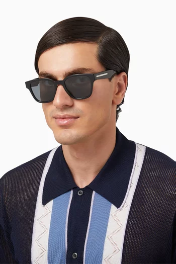 Pillow D-frame Sunglasses in Acetate
