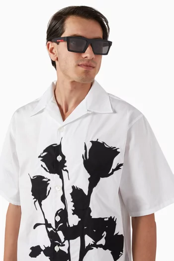 Rectangular Matte Sunglasses