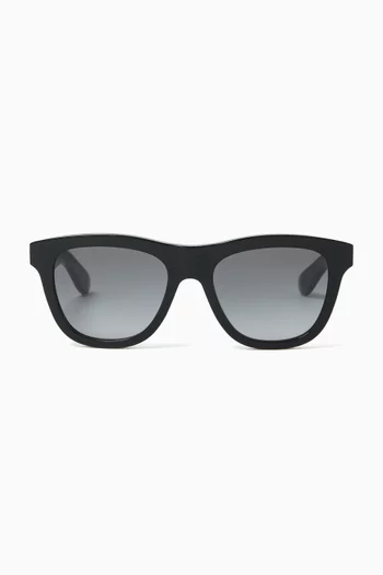 Square-frame Sunglasses in Recycled Acetate