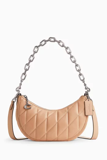 Mira Quilted Shoulder Bag in Leather