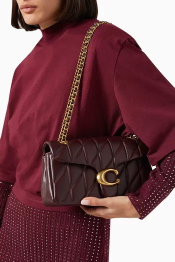 Tabby 26 Quilted Shoulder Bag in Leather