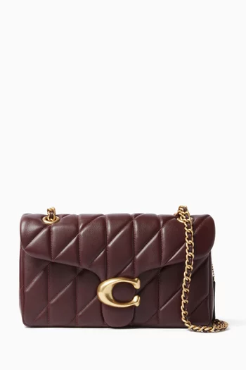Tabby 26 Quilted Shoulder Bag in Leather