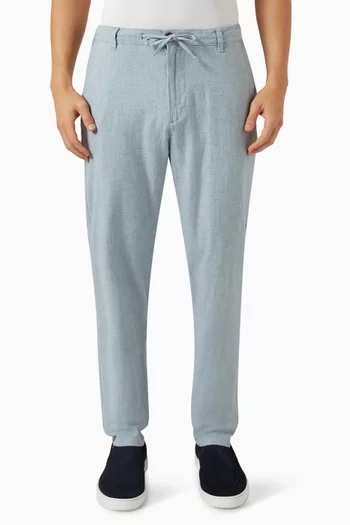 Brody Slim Tapered-fit Pants in Linen