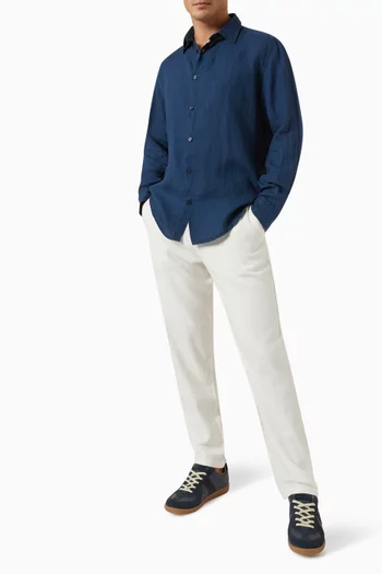 Brody Slim Tapered-fit Pants in Linen