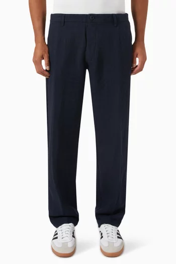196 Straight Fit Pants in Linen-blend