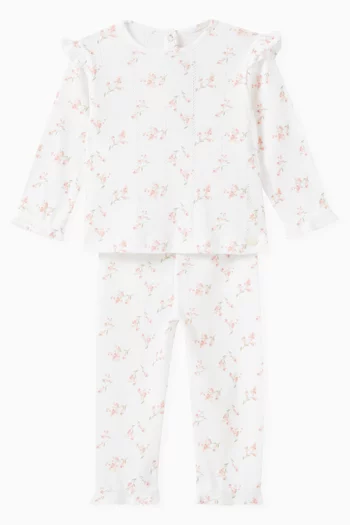 Floral Pajama Set in Cotton