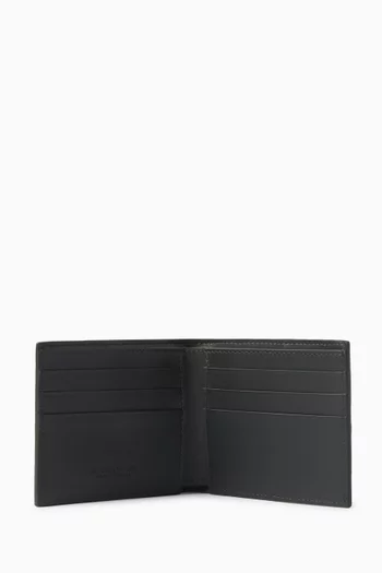 Cassette Bi-Fold Wallet in Intreccio Leather
