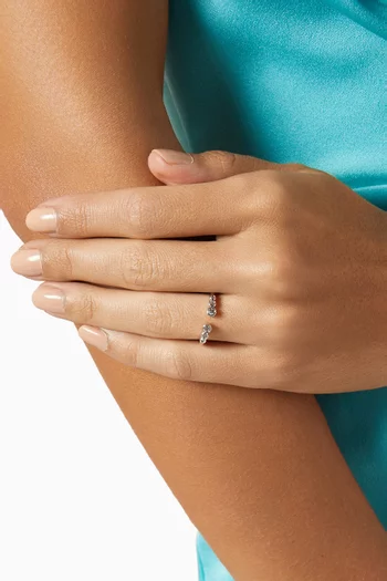 Dainty Open Ring in Silver-plated Brass