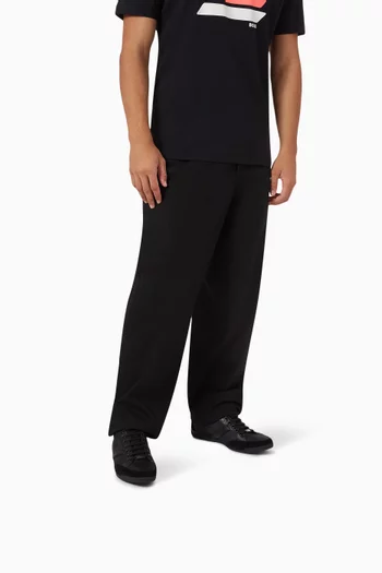 Mixed-material Sneakers in Suede & Faux Leather