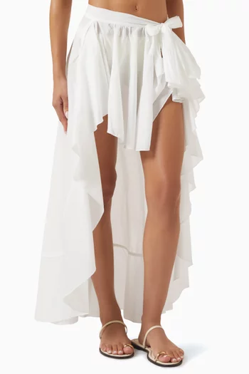 Flamenco Wrap Skirt in Cotton