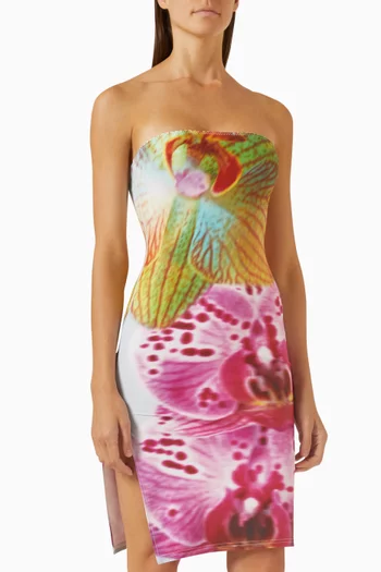 Orchid Tube Dress in Stretch-jersey