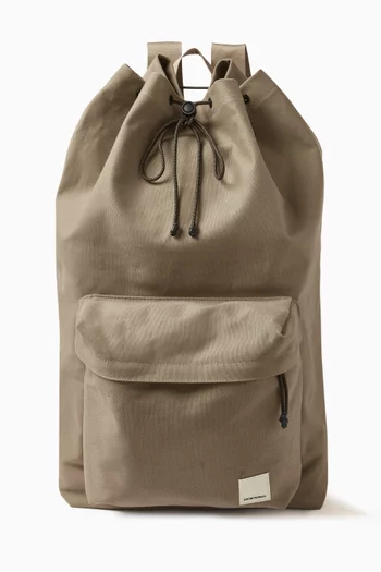 EA Logo Patch Backpack in Cotton