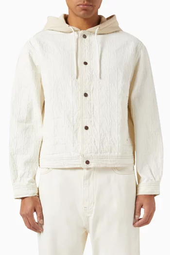 Logo Blouson Jacket in Cotton-blend