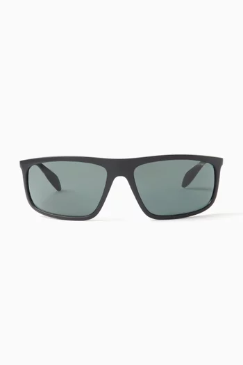 Rectangular Sunglasses in Bio-nylon