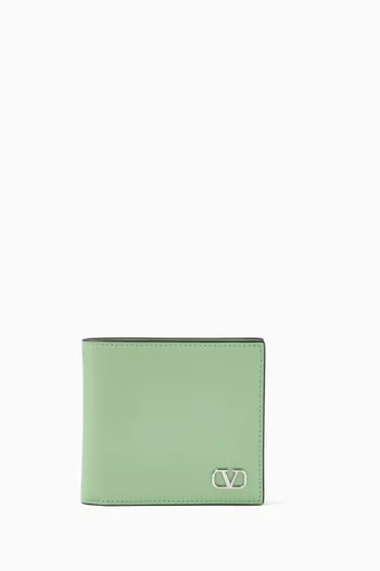 محفظة فالنتينو غارافاني بشعار حرف V الشهير جلد عجل