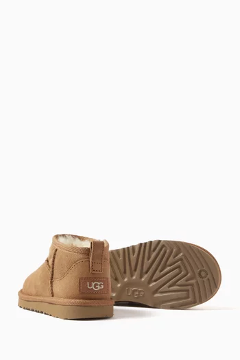 Classic Ultra Mini Boots in Suede