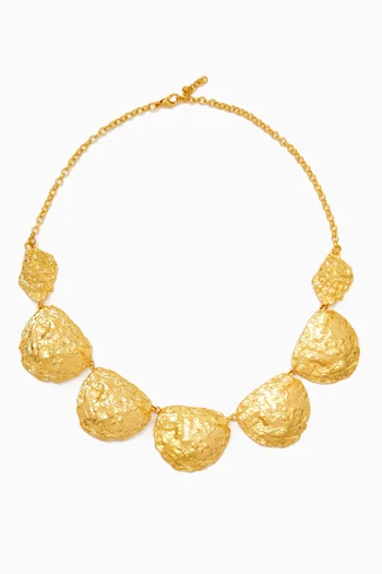 Thalassa Shell Necklace in 24kt Gold-plated Brass